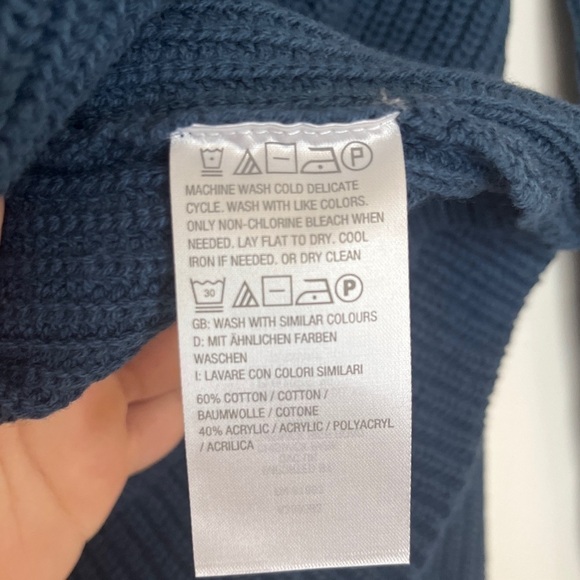 J Jason Wu Women’s Sweater Navy Blue Crew Neck Pull On Size Large - Picture 4 of 7